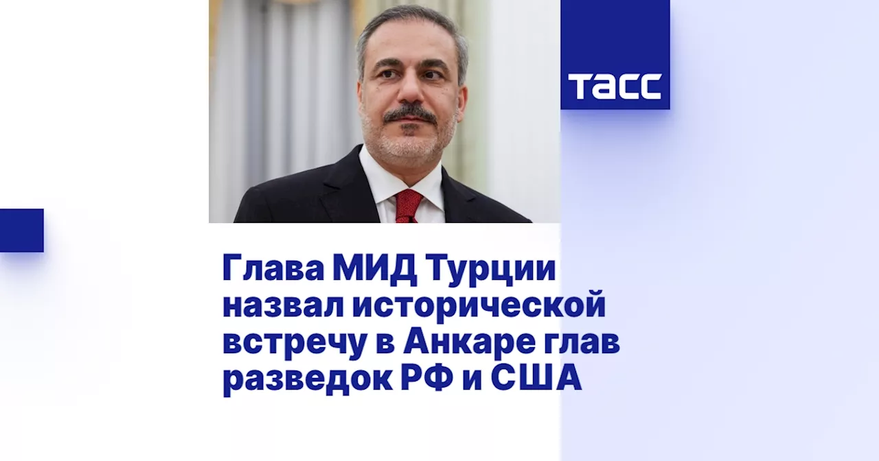 Глава МИД Турции назвал исторической встречу в Анкаре глав разведок РФ и США