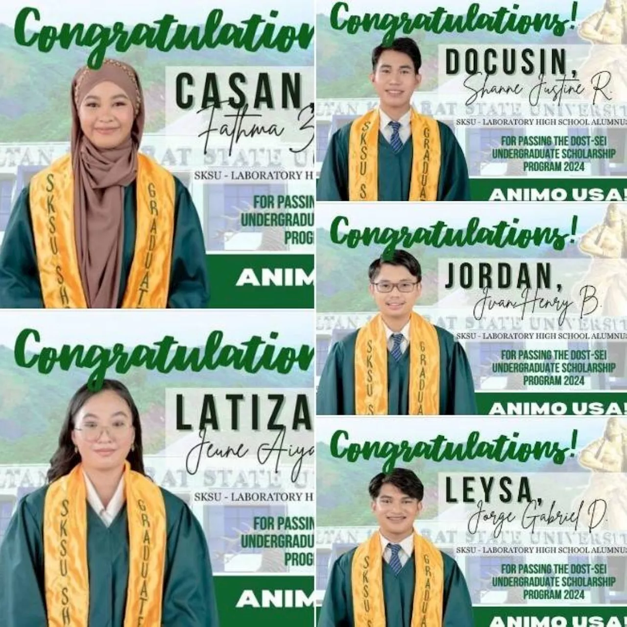 SKSU students get DoST-SEI scholarship