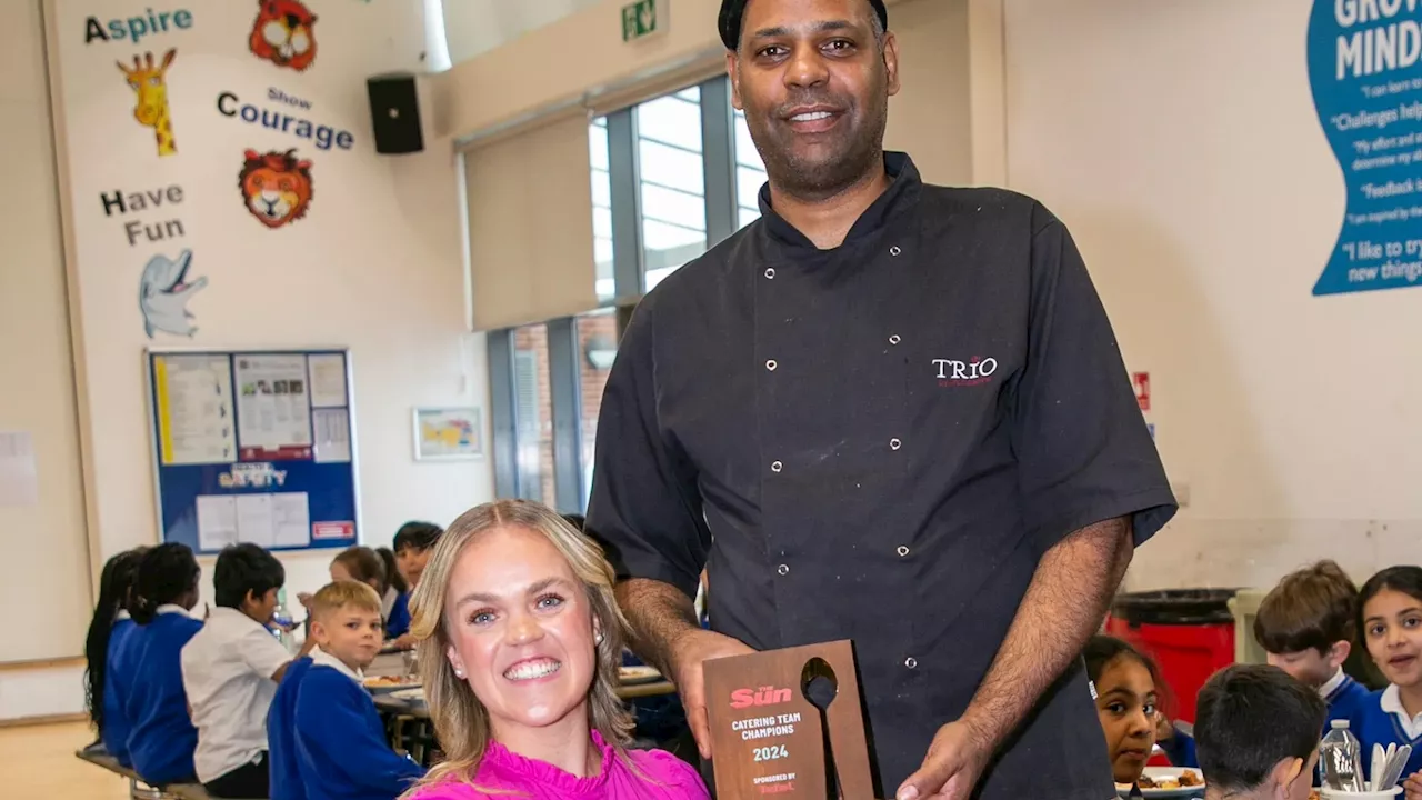 Top school chef reveals his simple way to get kids eating healthily as The Sun present him with Jamie...