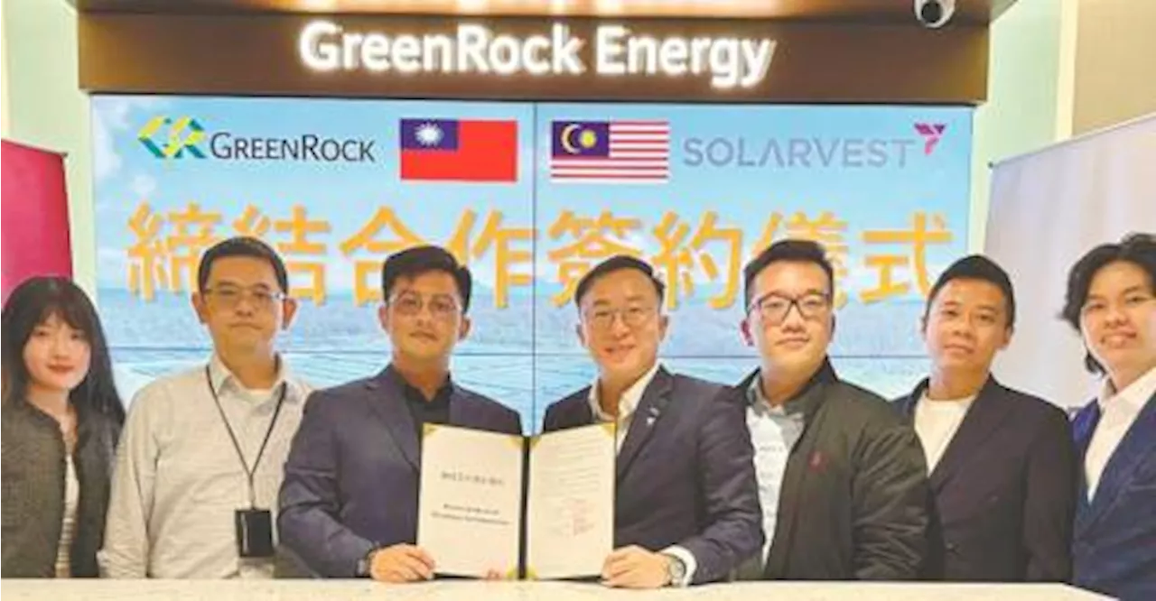 Solarvest team up with Taiwan’s GreenRock Energy to advance green energy solutions