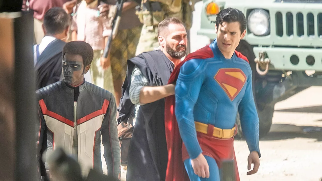 David Corenswet in Full Superman Costume, First On-Set Photos