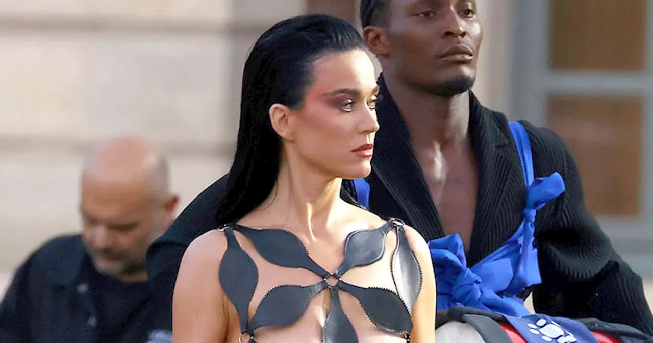 Katy Perry Rocks Black Cutout Dress At Vogue World: Paris