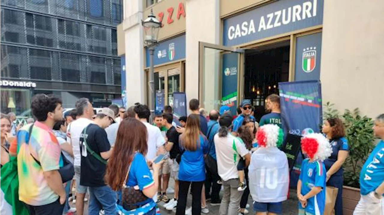 Stasera Croazia-Italia, 'Casa Azzurri' apre anche nel centro di Lipsia: le immagini