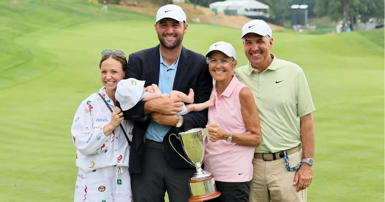 Scottie Scheffler Celebrates 6th PGA Win of 2024 With Newborn and Family