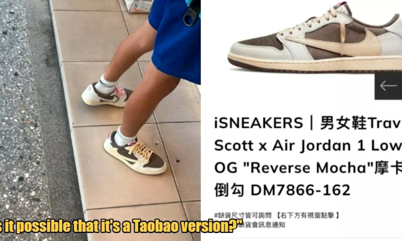 Primary School Student Wears RM4.5k Shoes with Backwards Nike Logo, Some Believe it Could Be Fake