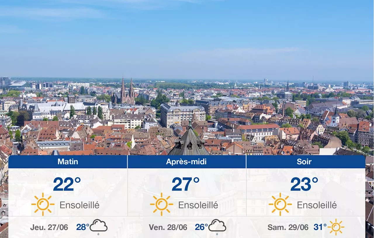 Météo Strasbourg: prévisions du mercredi 26 juin 2024