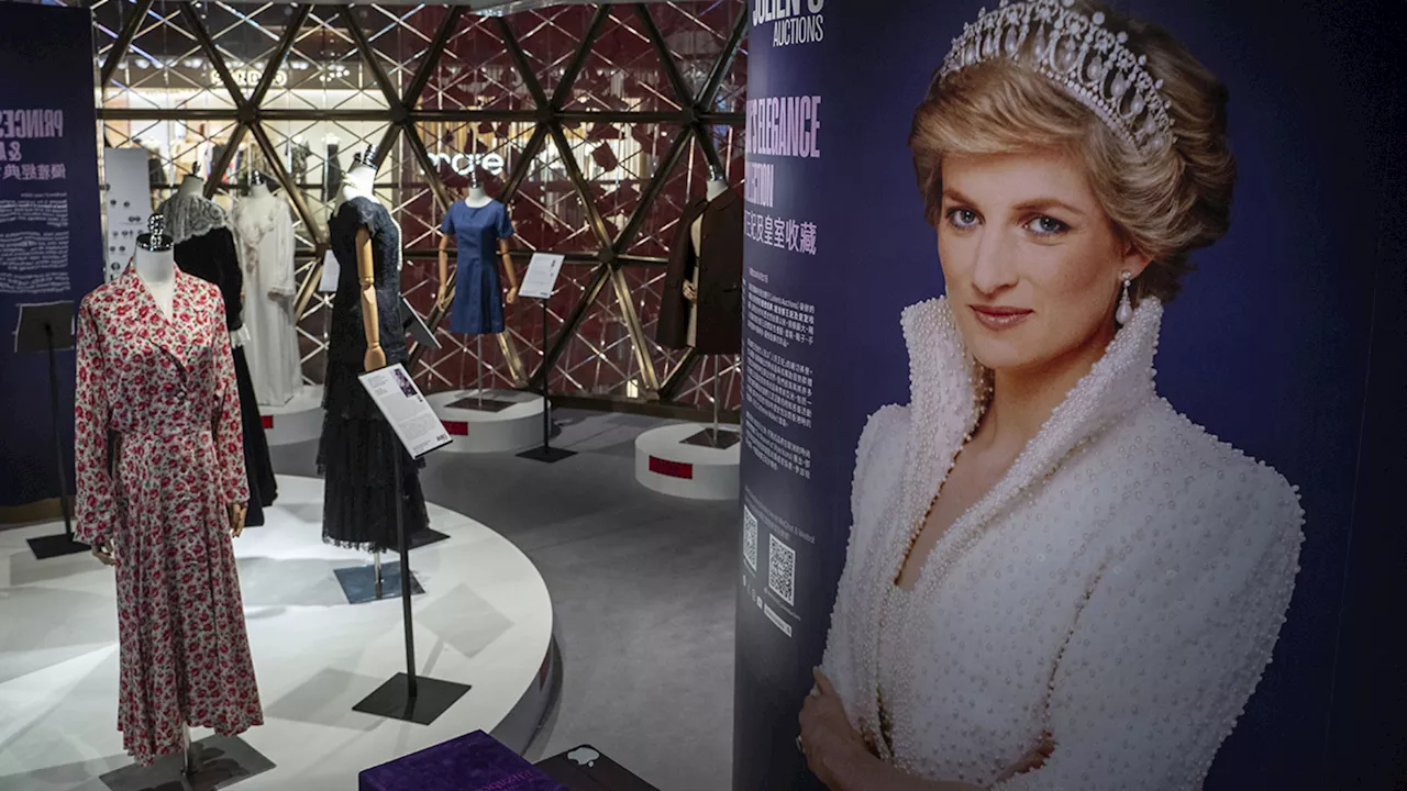 Dresses, shoes worn by Princess Diana to be auctioned Wednesday in Beverly Hills