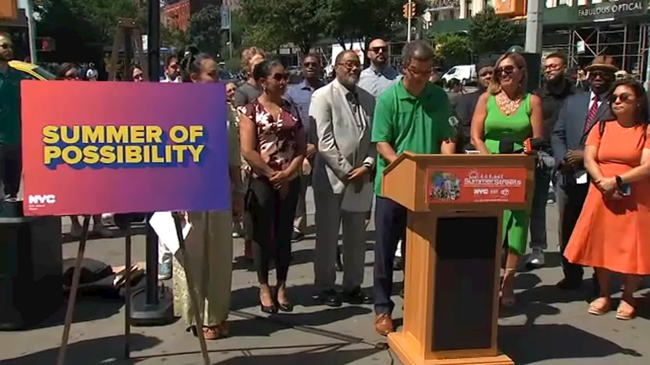 Mayor Eric Adams announces New York City's largest-ever Summer Streets