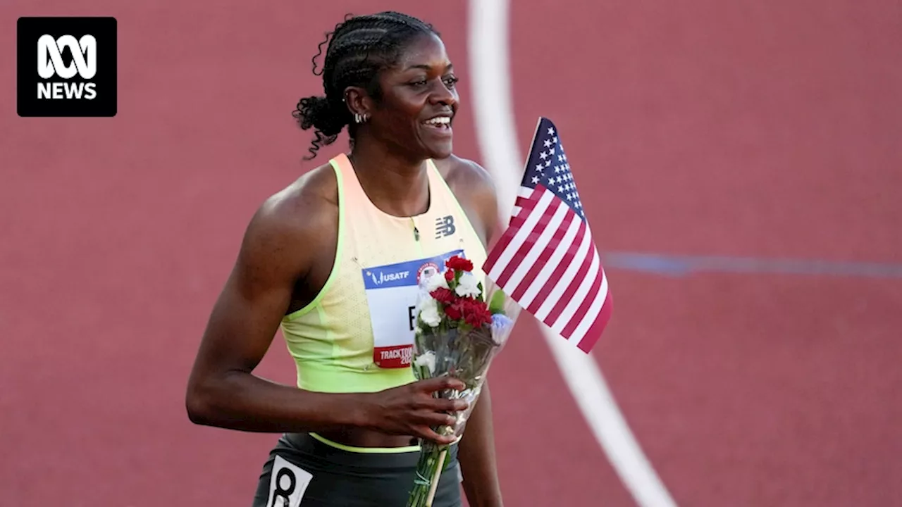 American 400-metre runner Kendall Ellis goes from locked in a portaloo straight to the Olympic Games