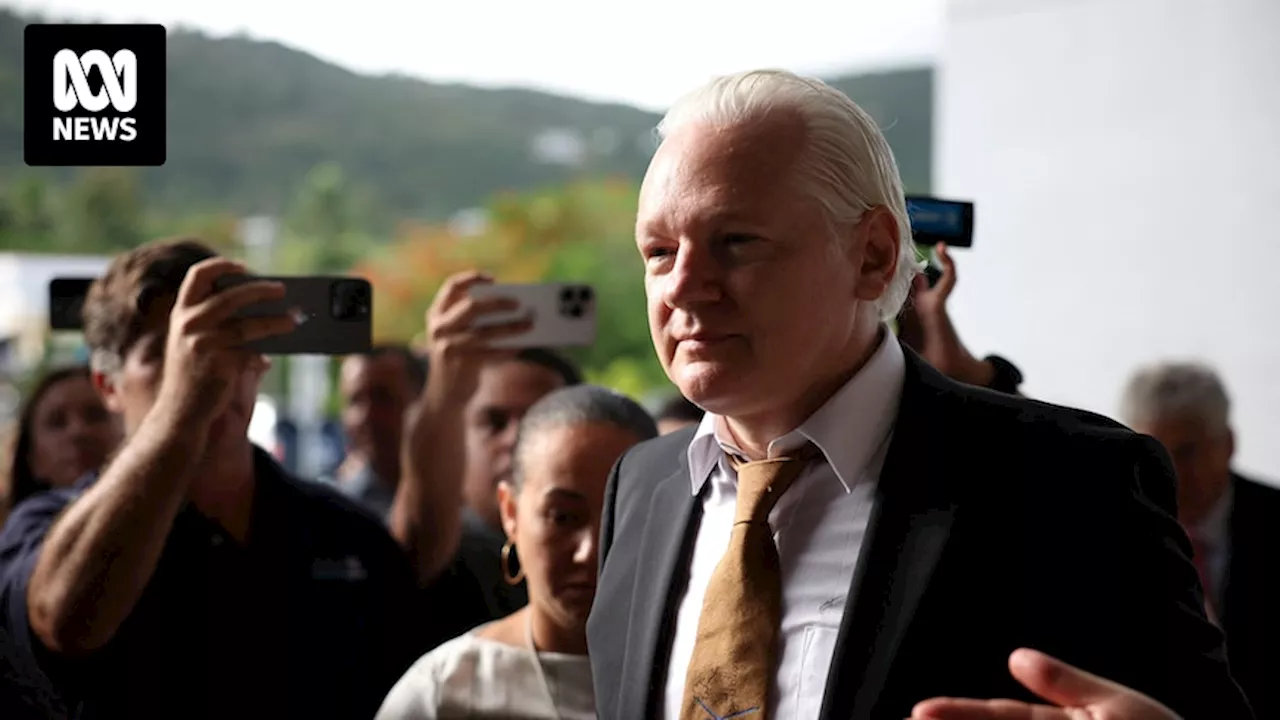 WikiLeaks founder Julian Assange begins court hearing at US District Court in Saipan