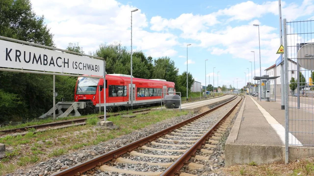 Erst im September fahren wieder Züge auf der Mittelschwabenbahn