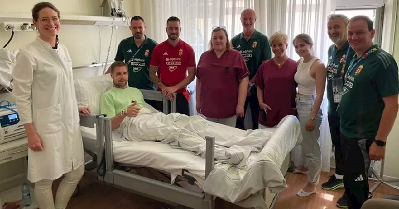 Barnabas Varga pictured for first time since horror incident at Euro 2024