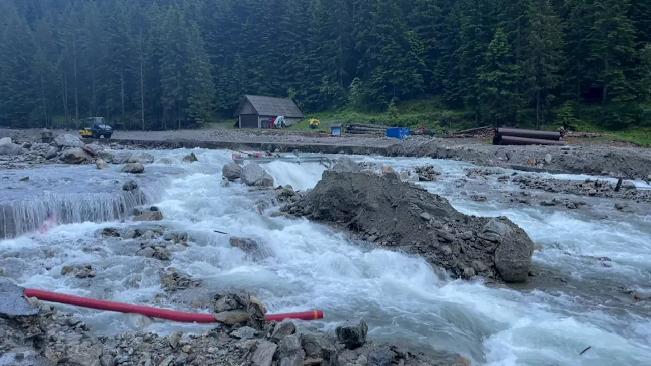 Nouvelles crues à Saint Martin Vésubie la mairie déplore des infrastructures provisoires qui