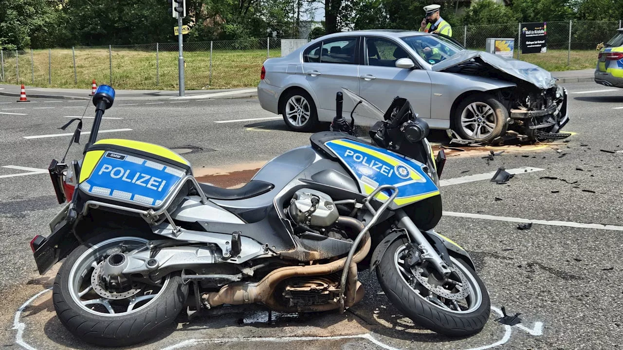 Nach Unfall in Orban-Kolonne: Polizei mit Trauerflor für toten Beamten