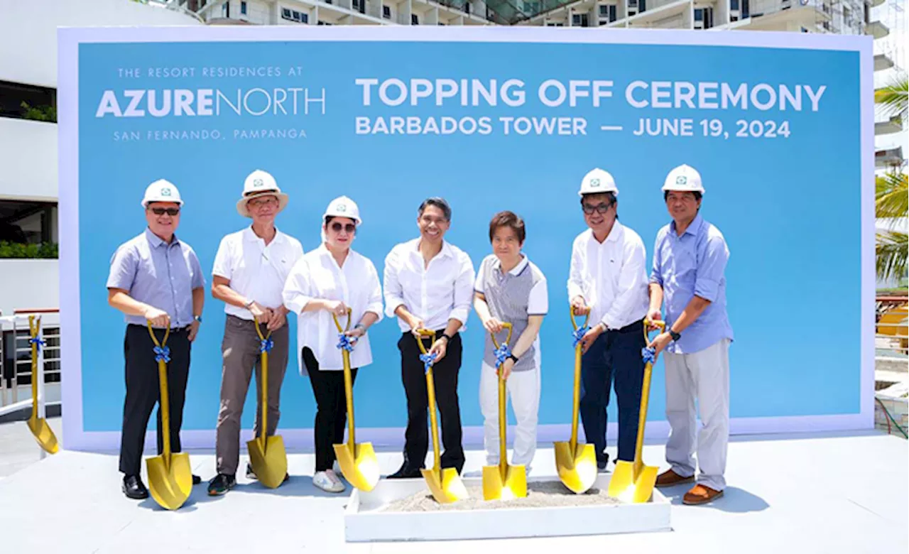 Century Properties tops off third tower at Azure North in San Fernando, Pampanga