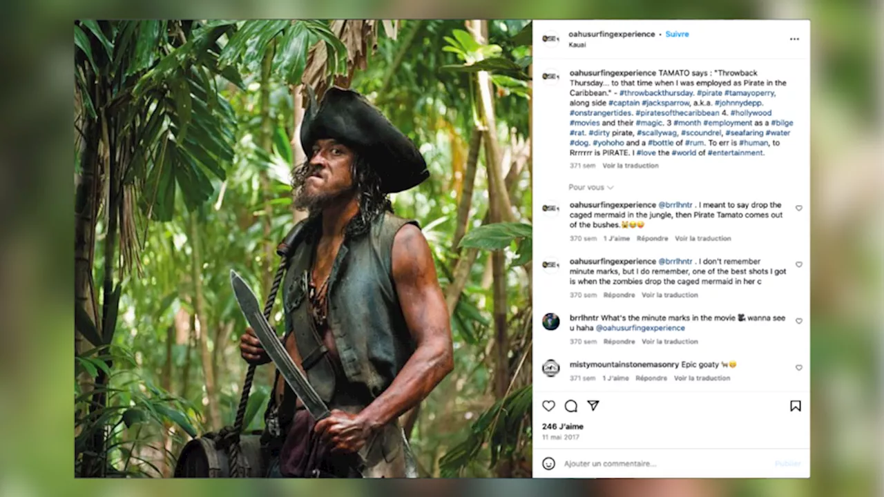 Tamayo Perry, surfeur et acteur de «Pirates des Caraïbes», tué par un requin