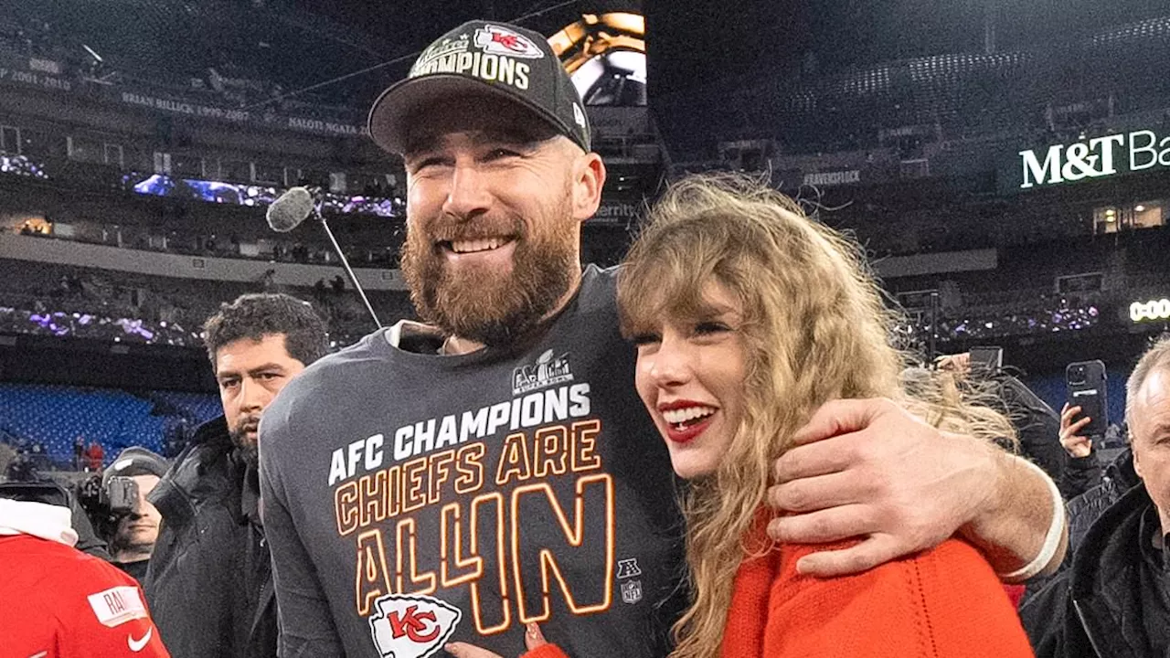 Travis Kelce insists he's 'proud' to be dating 'cool' Taylor Swift and takes a thinly-veiled swipe...