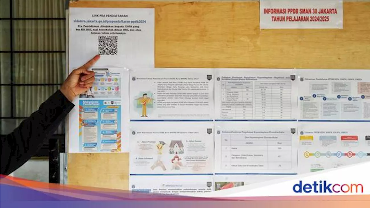 Ini Jalur PPDB Jakarta 2024 yang Masih Buka, Jenjang SD sampai SMA