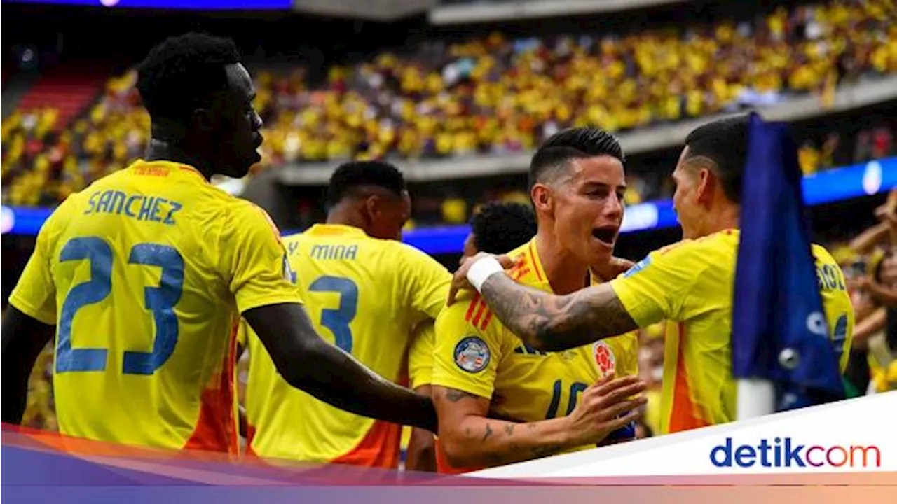 Kolombia Vs Paraguay: James Rodriguez cs Menang 2-1