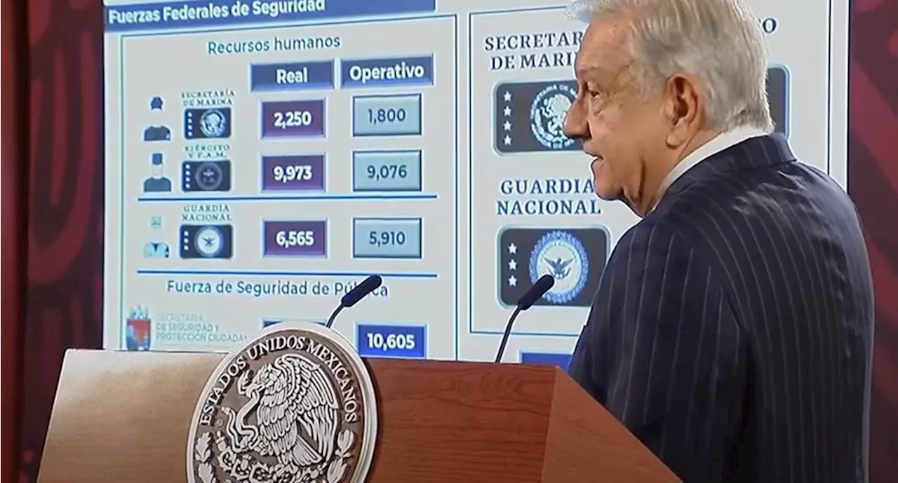 AMLO presume que Guardia Nacional tiene mayor presencia que la policía estatal