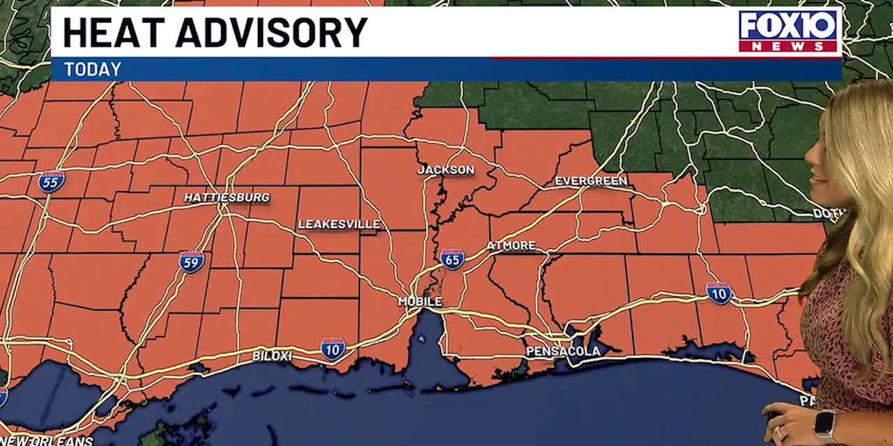 A heat advisory is in effect for entire FOX10 viewing area