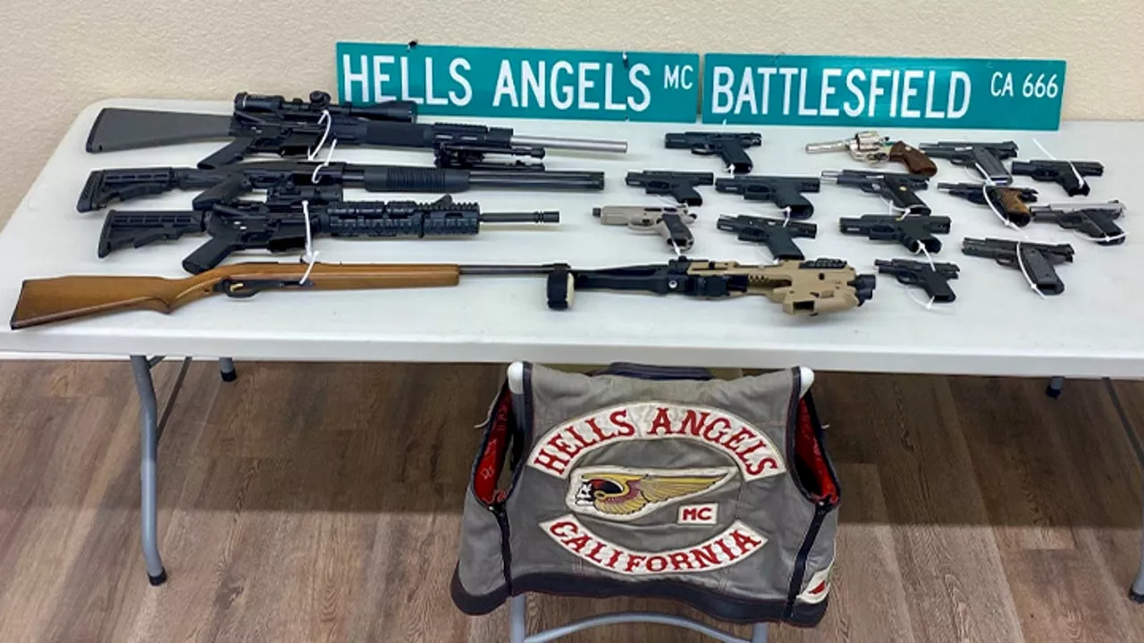 Entire Bakersfield Chapter of Hells Angels arrested, 25 guns seized