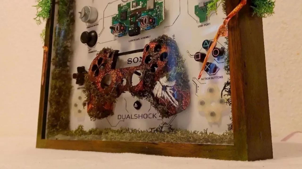 Last of Us-Fan zaubert aus einem kaputten PS4-Controller ein kleines Kunstwerk