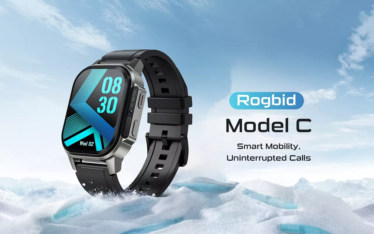 Rogbid Model C smartwatch with AMOLED screen, 4G connectivity, and Android 8.1 launched for $79.99