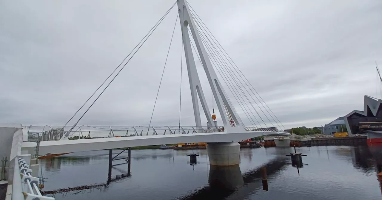 Glasgow's newest bridge from Govan to Partick nearly complete as pics tease opening this year