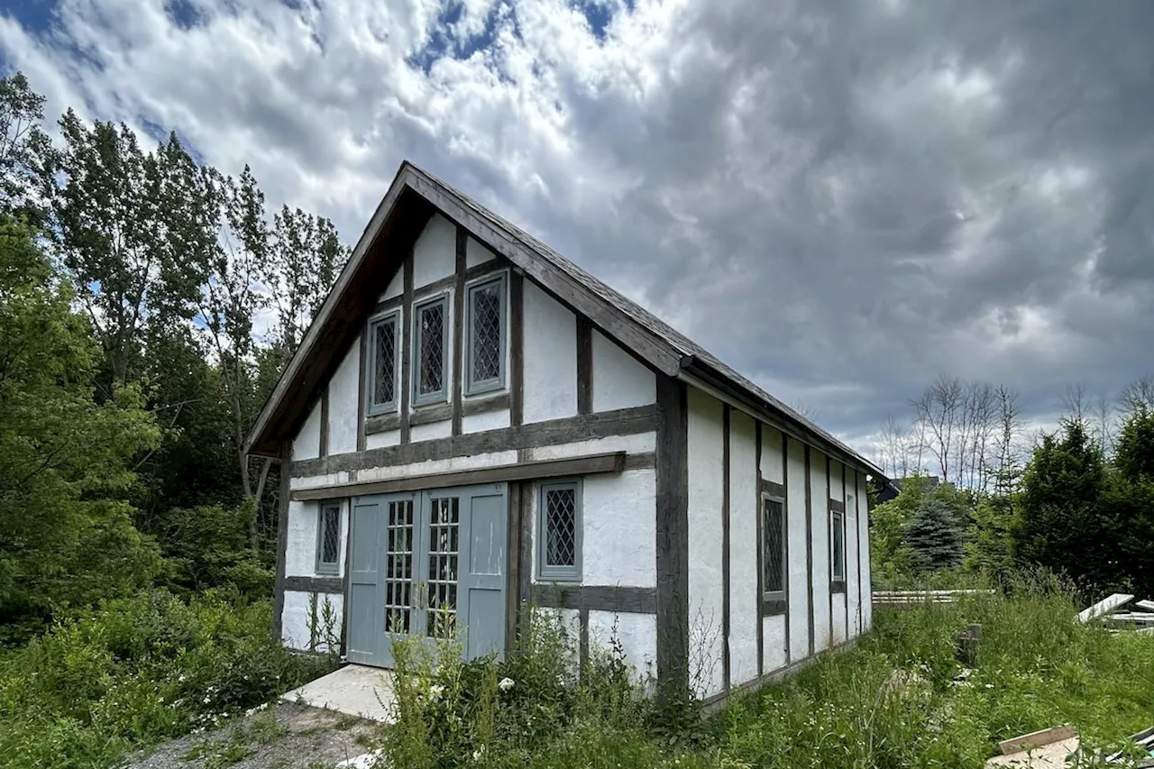 An ancient technique saves an old carriage house