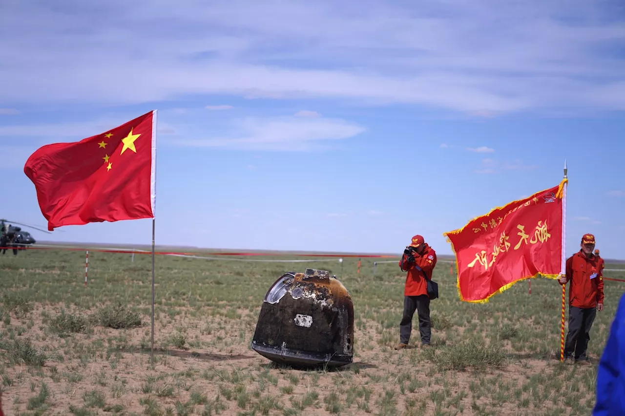 Chinese lunar probe returns to Earth with world’s first samples from far side of moon