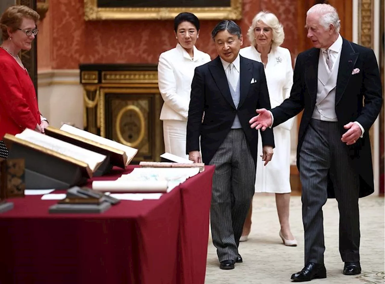 UK's King Charles welcomes Japan's Emperor Naruhito for state visit