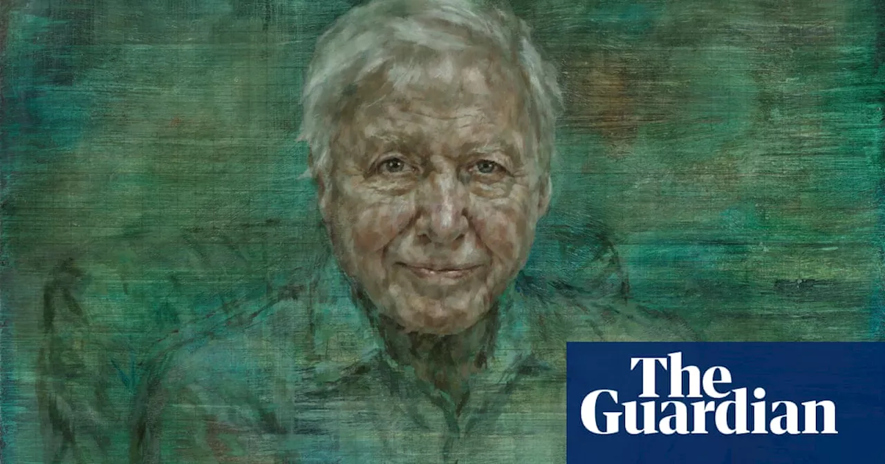 ‘Infectious enthusiasm’: Jonathan Yeo’s green portrait of David Attenborough unveiled