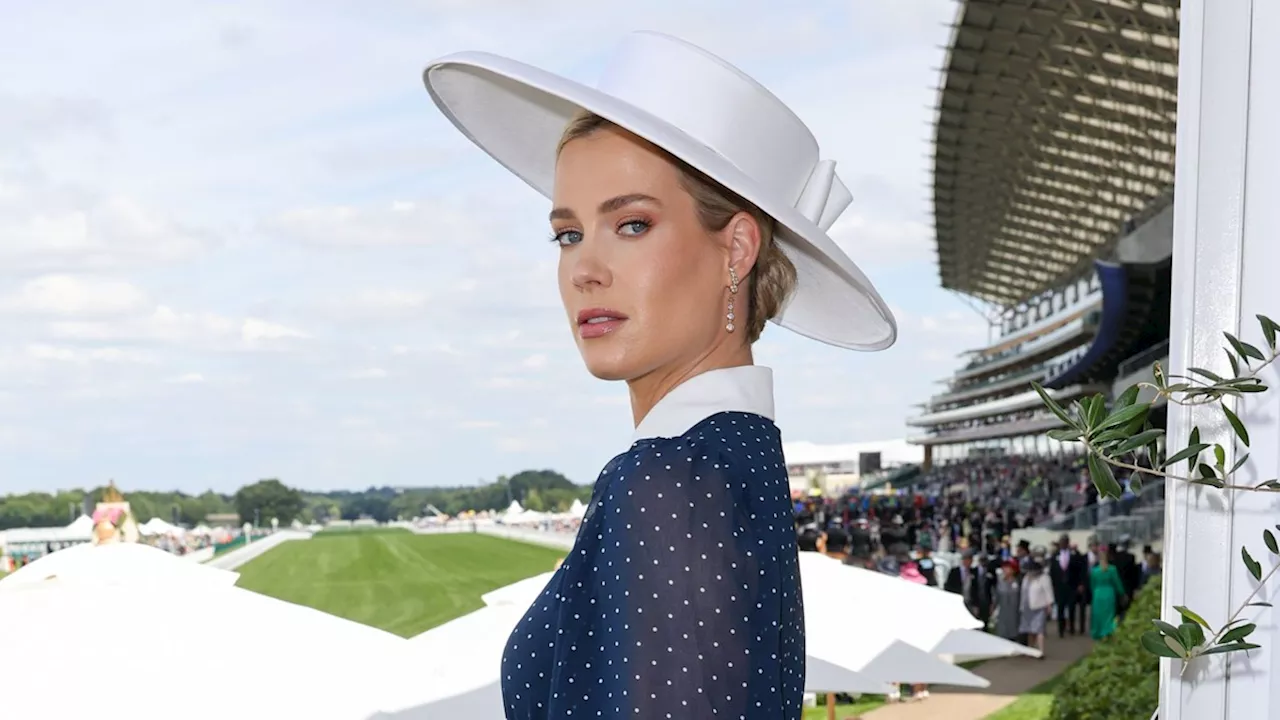 Lady Amelia Spencer is a vision in halterneck gown on romantic sun-soaked trip