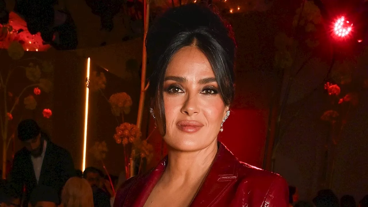 Salma Hayek gives fans a sneak glimpse inside Taylor Swift's VIP section at London concert