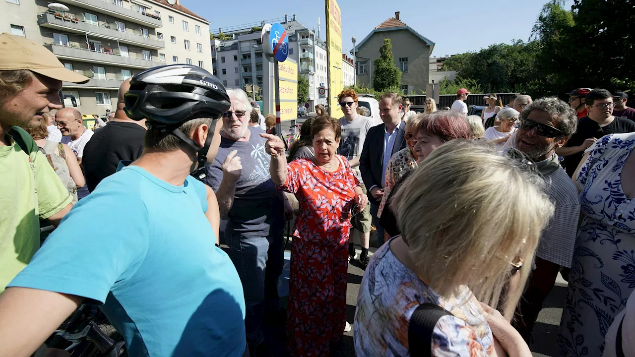 Demo-Duell auf 'Geister-Radweg' - Anrainer gegen Radler