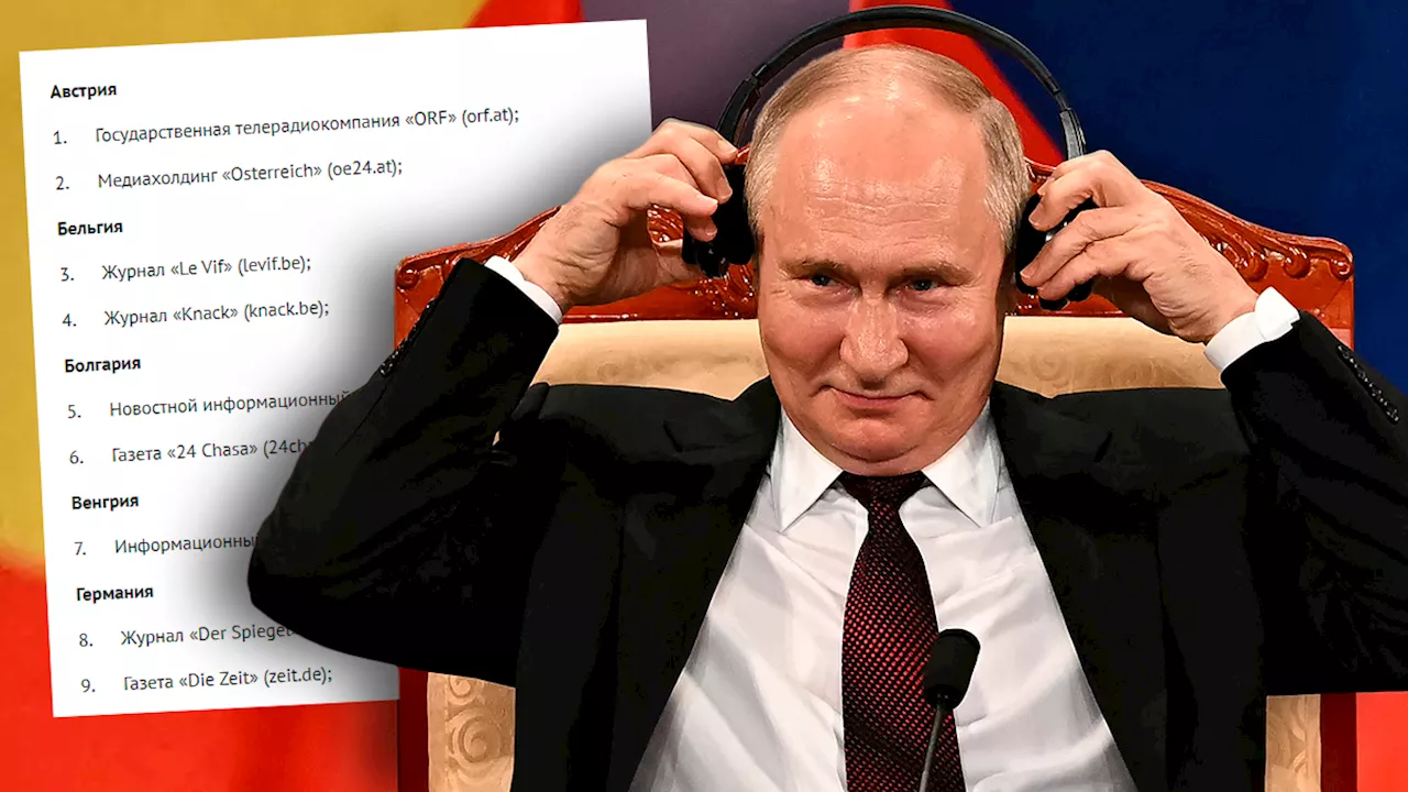 'Vergeltungsmaßnahme' – Putin verbannt Austro-Medien