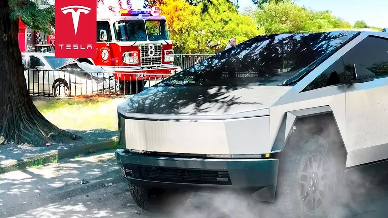 Toyota Camry Crashes Into A Tesla Cybertruck, Gets Obliterated