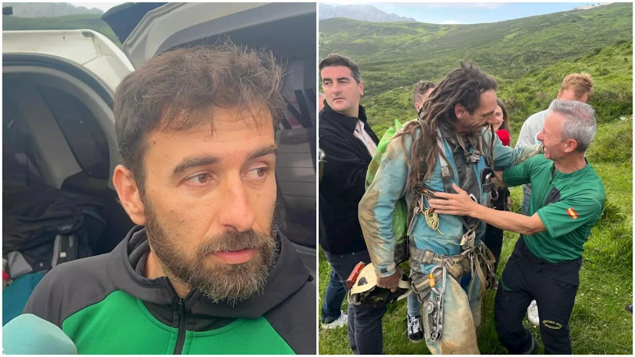 Pablo Fernández, el héroe de la Guardia Civil que ha rescatado tras 3 días a los espeleólogos en Cantabria