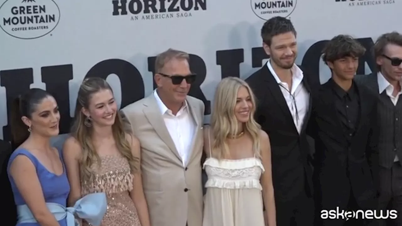 Kevin Costner alla prima di 'Horizon' a Los Angeles: «Amo i western»