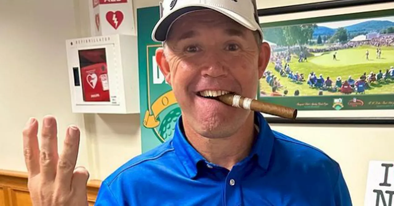 Padraig Harrington recreates famous photo after €295,000 win in New York