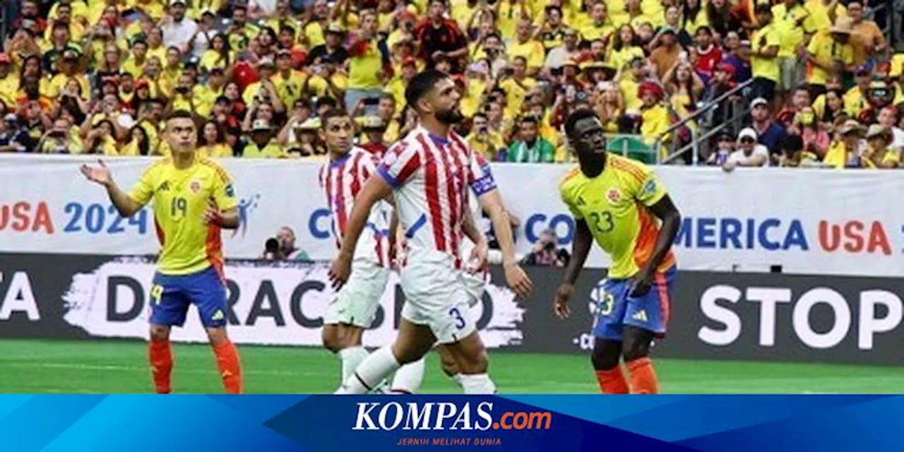 Hasil Kolombia Vs Paraguay 2-1: James Rodriguez Bersinar, Cafeteros Berjaya