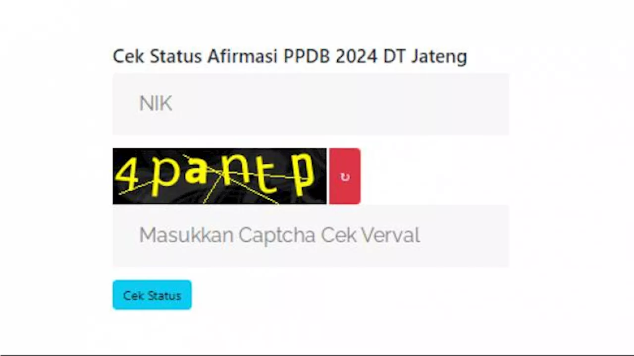 Cara Cek Data DTKS Sudah Terdaftar atau Belum untuk Daftar PPDB Jateng 2024 Jalur Afirmasi