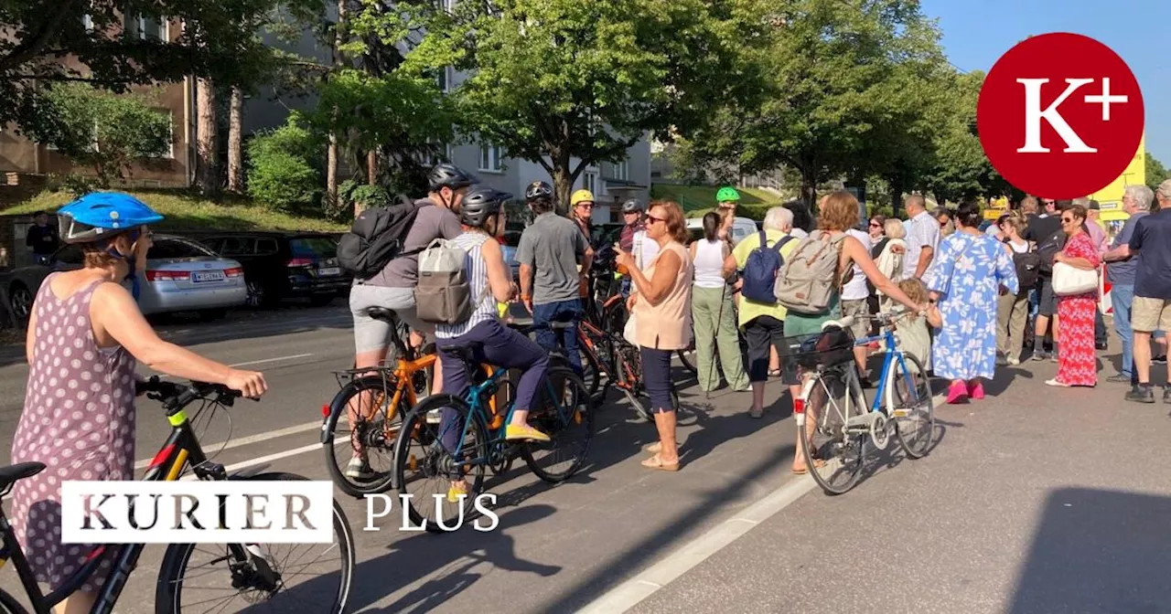 Demo gegen Radweg in Döbling: Wo Autofahrer andere Autofahrer beschimpfen