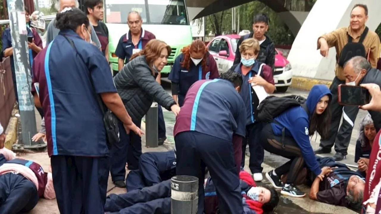 “No tenemos para el pasaje”, exigen sueldos atrasados a IPN y empresa en Circuito Interior