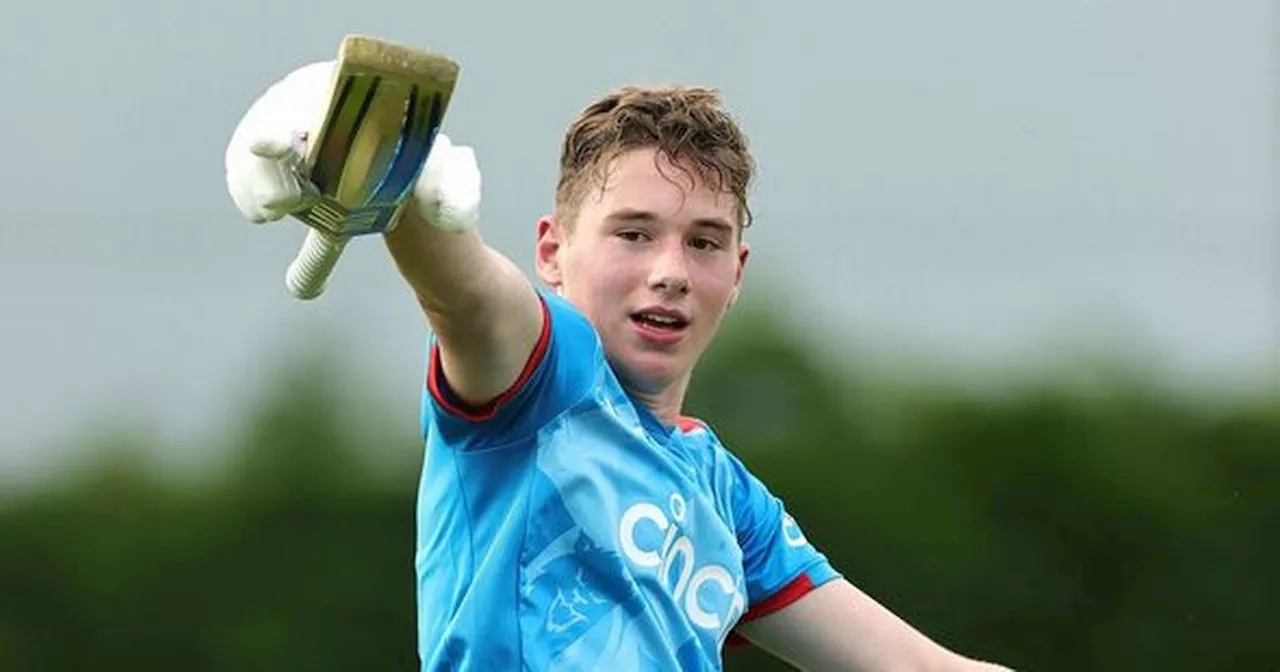 Freddie Flintoff’s son, 16, shows shades of his dad in brilliant England display