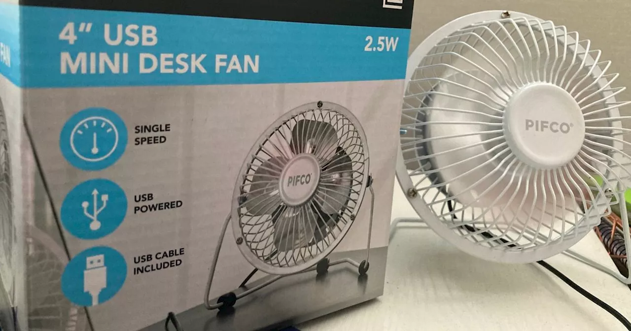 The £2.99 Home Bargains fan is all you need to keep cool in the heat