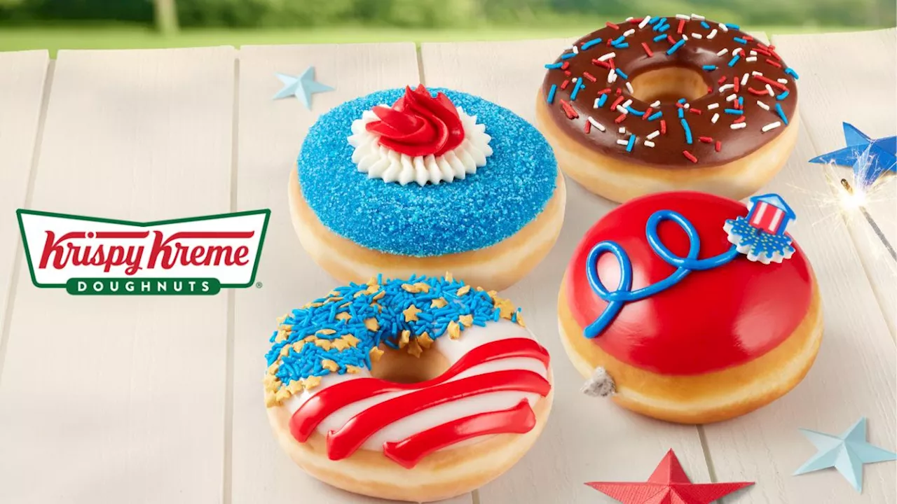 Krispy Kreme tiene las donas 4 de julio, Día de la Independencia en Estados Unidos