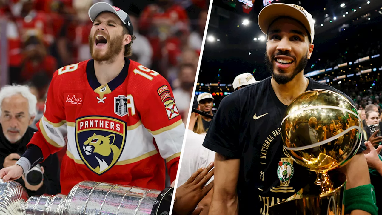 Matthew Tkachuk sends message to Jayson Tatum after Panthers' Stanley Cup win