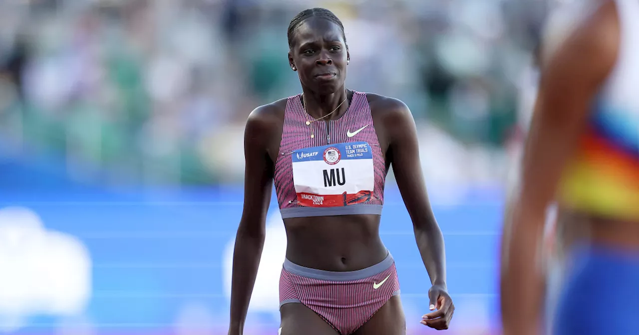 Defending 800-meter gold medalist Athing Mu falls in Olympic trials, will miss Paris